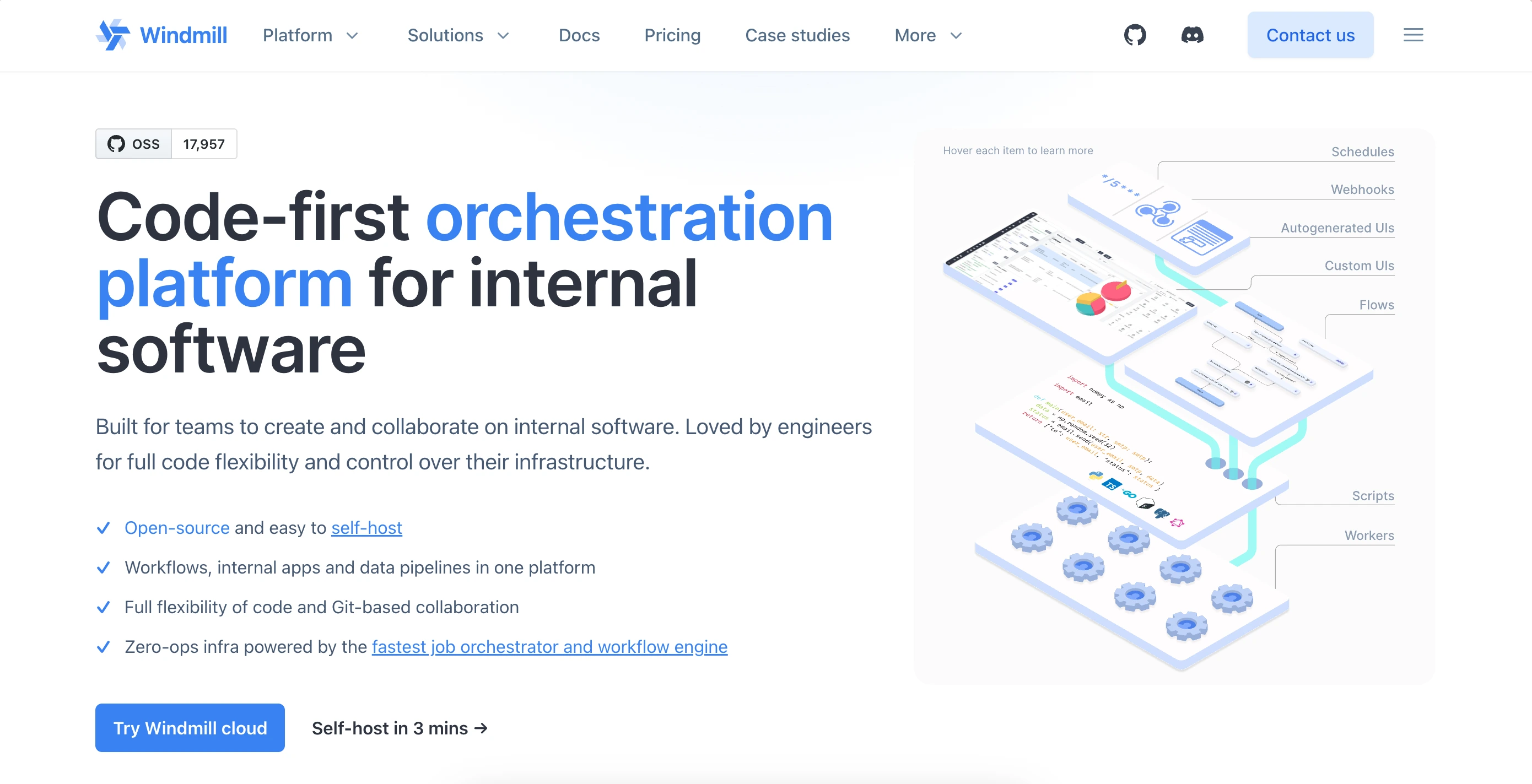 Windmill landing page